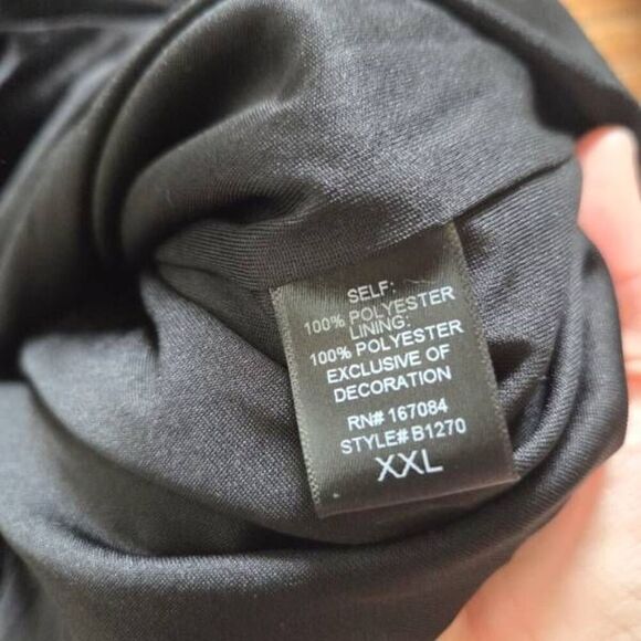 NWOT TUCKERNUCK Black Velvet Odette Midi Dress Size XXL - Picture 4 of 6